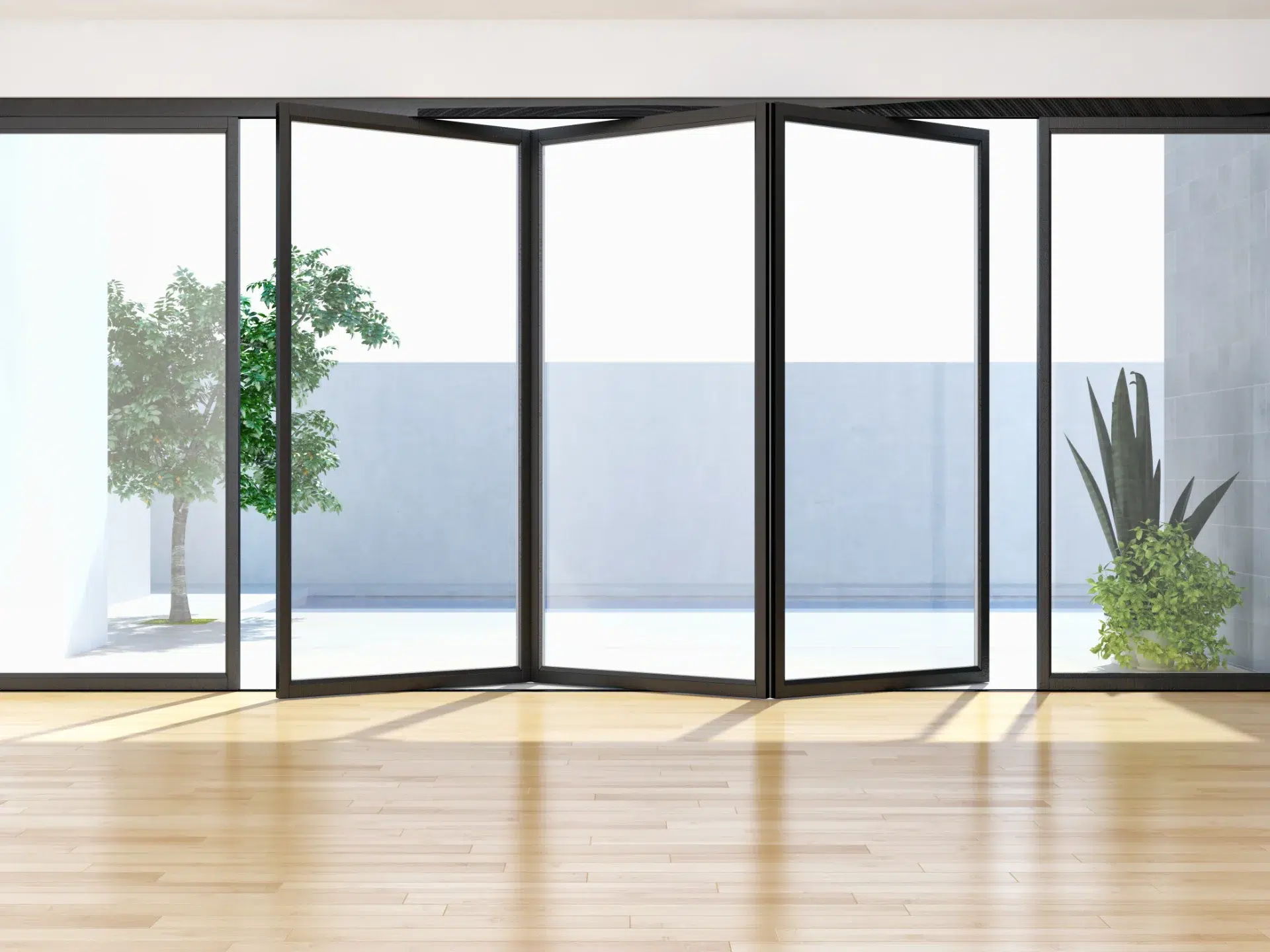 VLX 100 Bifold / Folding Door in Los Angeles, CA | Lightwell Windows & Doors - detail 1