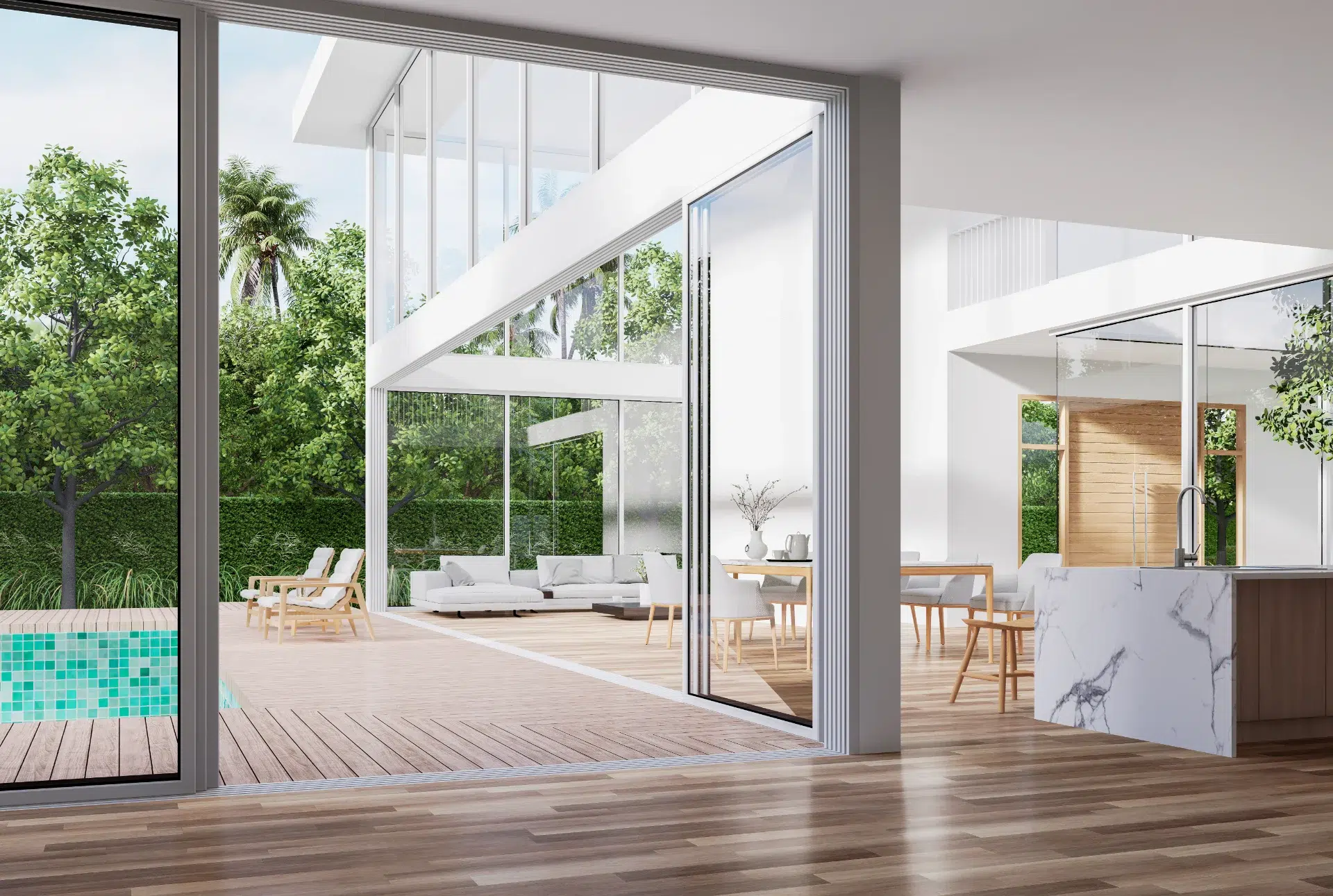 VLX 138 Panoramic Sliding Door in Los Angeles, CA | Lightwell Windows & Doors - detail 1