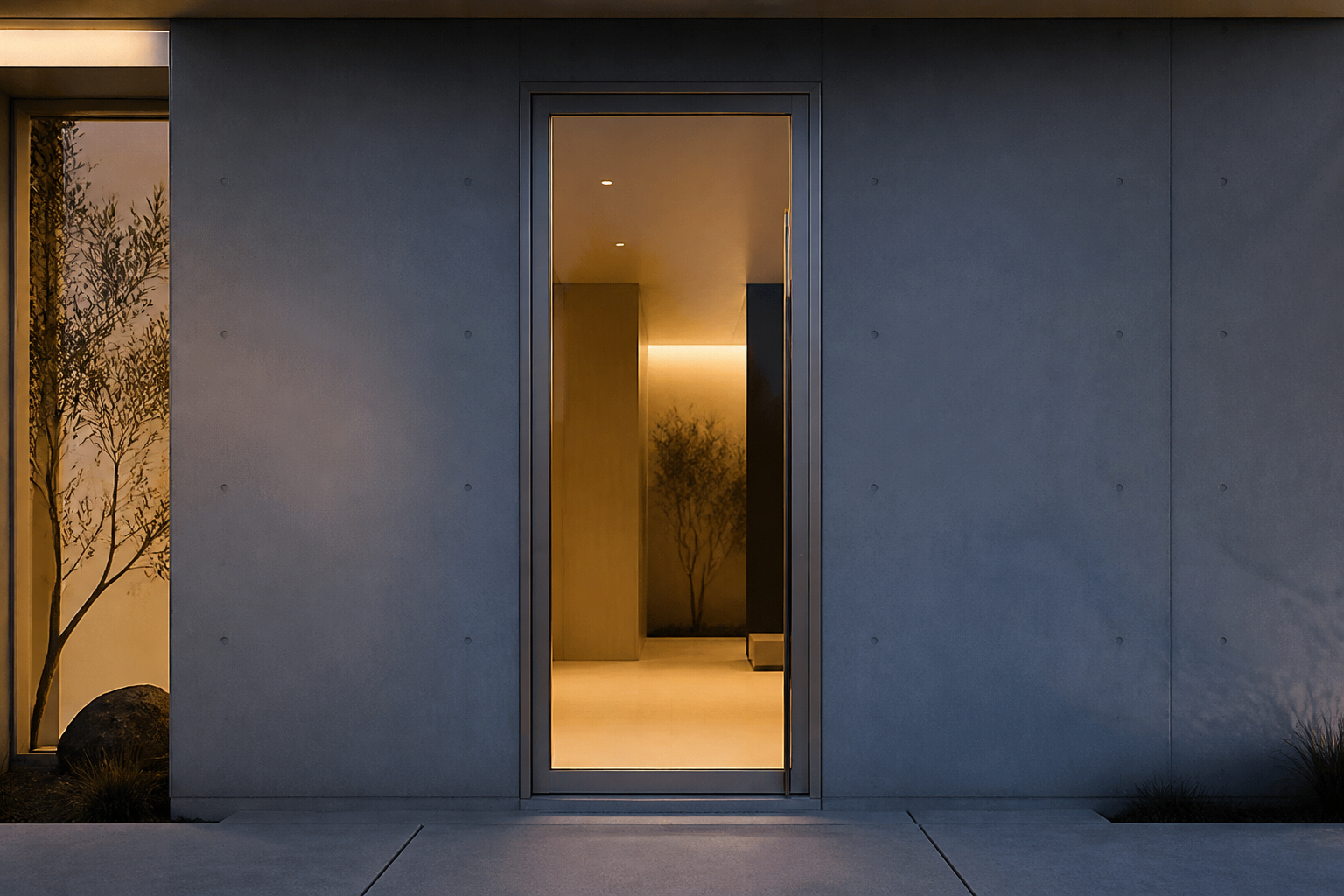 VLX 100 Pivot Door in Los Angeles, CA | Lightwell Windows & Doors - detail 2